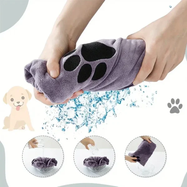 Dog Towels: Super Soft Microfiber Bath Towel for Dogs and Cats - Image 5