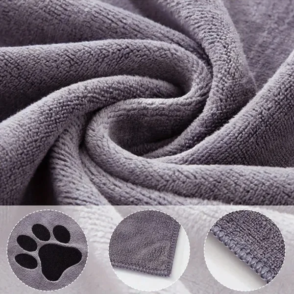Dog Towels: Super Soft Microfiber Bath Towel for Dogs and Cats - Image 4