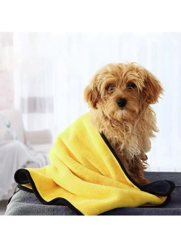 Soft Coral Velvet Dog Towels – Quick-Drying & Absorbent Pet Towel - Image 4
