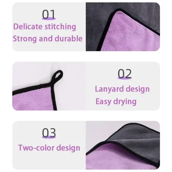 Quick Dry Dog Towels: Soft, Absorbent Bath Robe for Pet Cleaning - Image 5