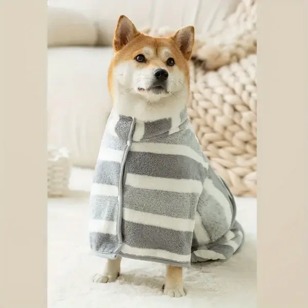 Dog Towels Large Thick Quick-Drying Absorbent Pet Bath Robe - Image 4