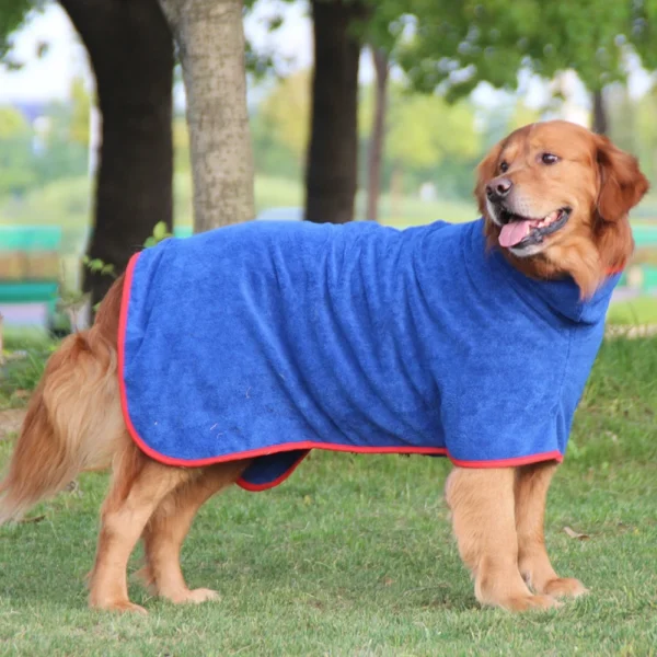 Dog Towels: Luxurious Super Absorbent Microfiber Bathrobe for Pets - Image 6