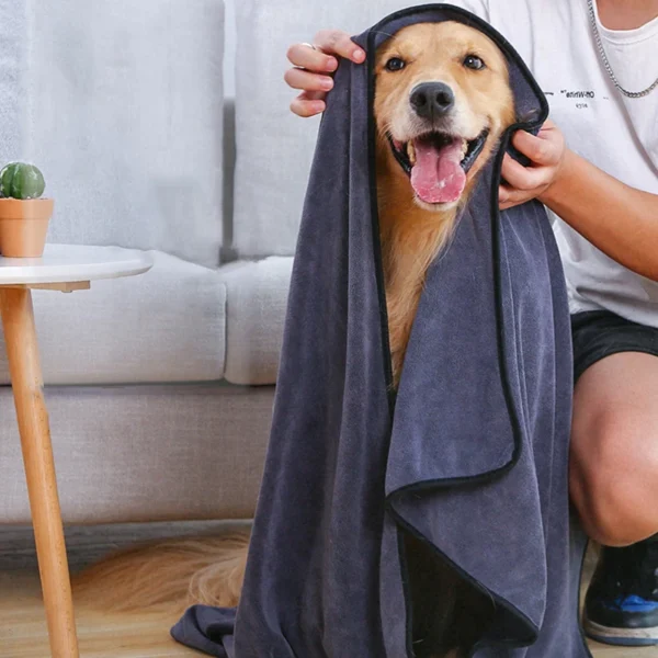 Super Absorbent Microfiber Dog Towels – Quick Drying Pet Supplies - Image 3