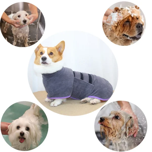 Dog Towels Absorbent Quick-Drying Bathrobe Towel For Small Large Dogs - Image 5