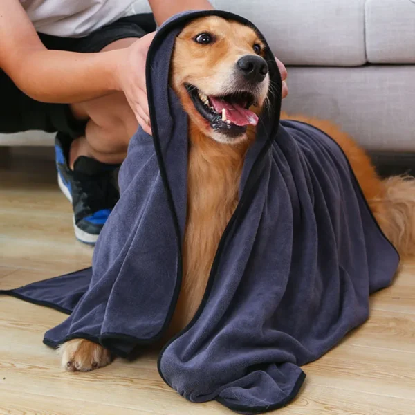 Super Absorbent Microfiber Dog Towels – Quick Drying Pet Supplies - Image 2