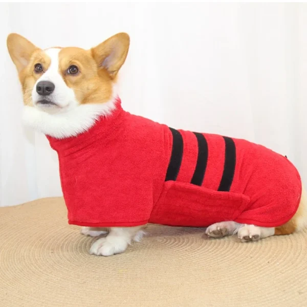 Dog Towels: Luxurious Super Absorbent Microfiber Bathrobe for Pets - Image 4