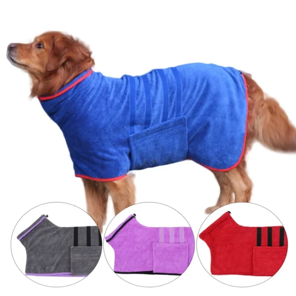Dog Towels Absorbent Quick-Drying Bathrobe Towel For Small Large Dogs