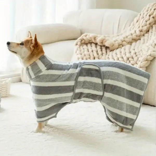 Dog Towels Large Thick Quick-Drying Absorbent Pet Bath Robe - Image 2