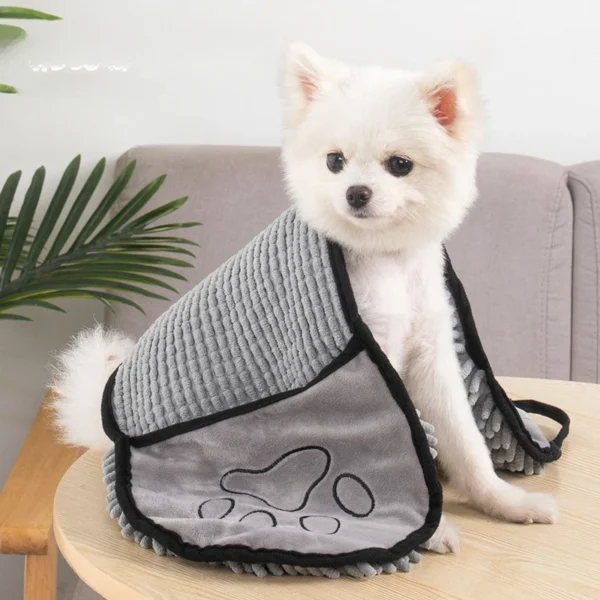 Soft Dog Towels – Quick-Dry, Absorbent Bath Robe for Pets - Image 4