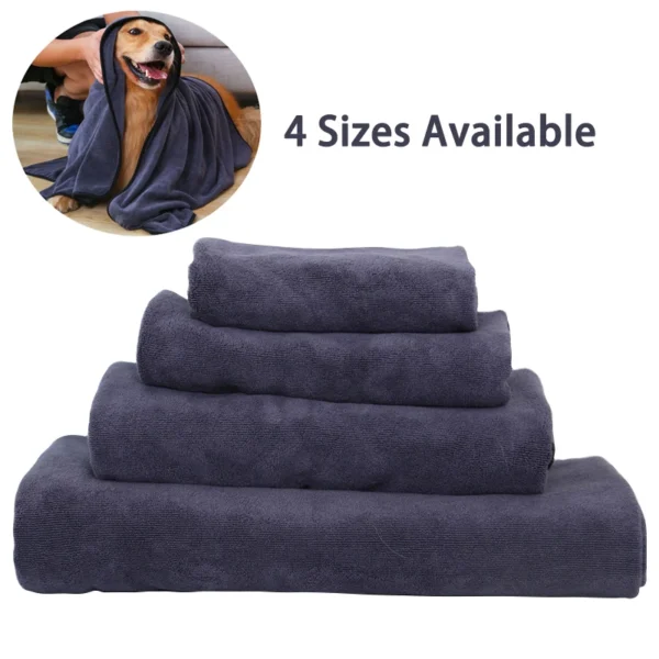 Super Absorbent Microfiber Dog Towels – Quick Drying Pet Supplies