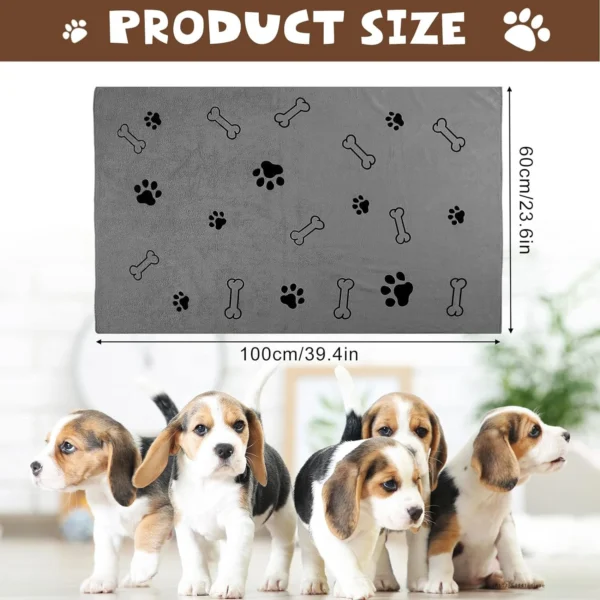 Dog Towels – Quick-Drying, Absorbent, Soft Microfiber Pet Towels - Image 2