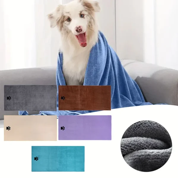 Fashionable Printing Dog Towels - Soft Microfiber Bathroom Pet Towel